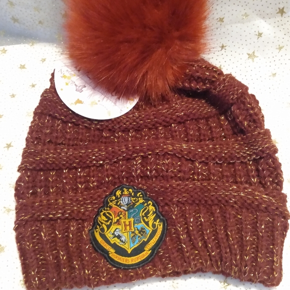 NWT Harry Potter Beanie Winter hat with Ball - Picture 6 of 6